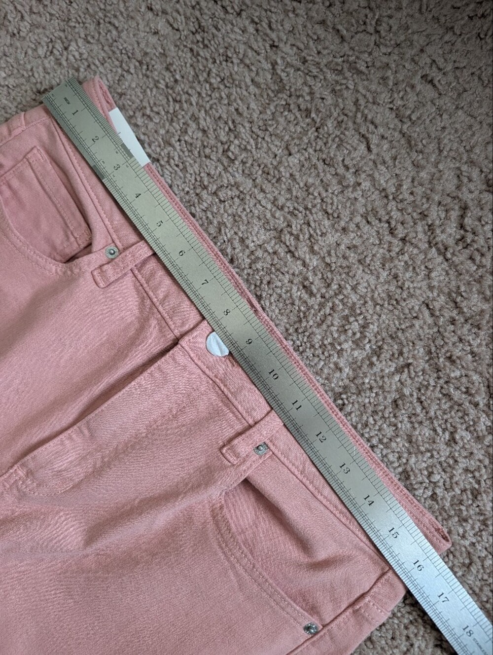 Sneak Peek Womens Dusty Pink Distressed High Rise Wide Leg Jeans NWT Size 30 - Picture 10 of 14